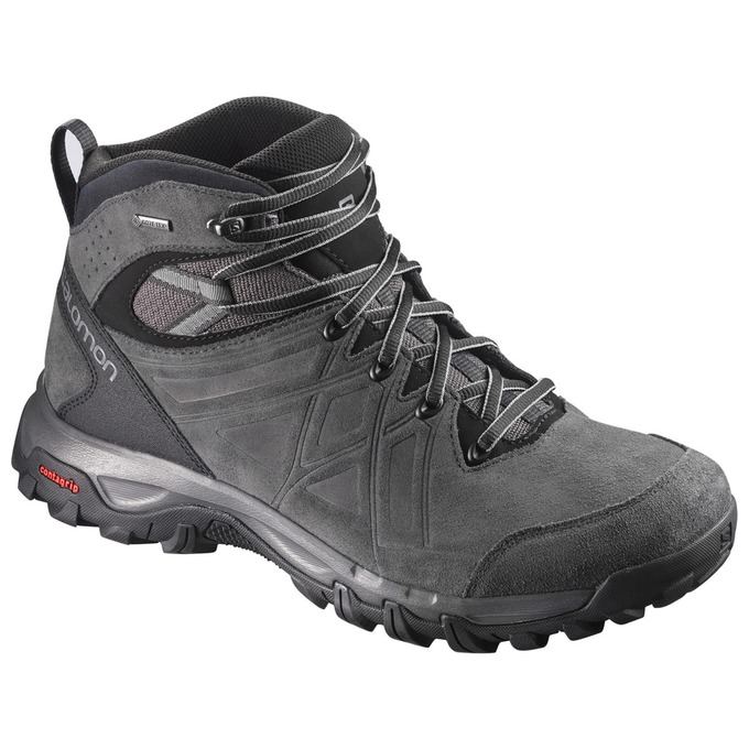 Salomon Israel EVASION 2 MID LTR GTX® - Mens Hiking Shoes - Black (TLHF-67345)